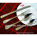 2013 newly design gold spoon knife forks set